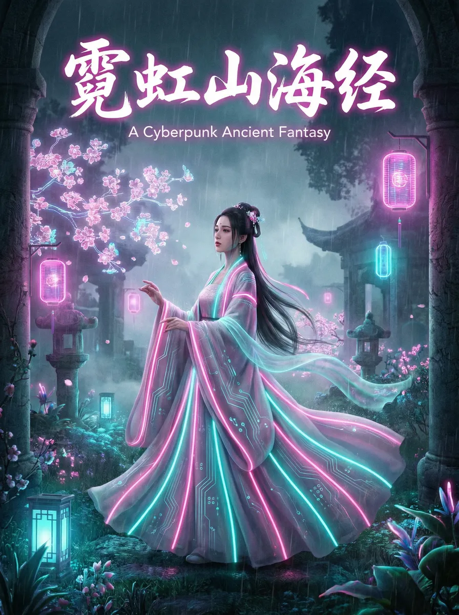 性瘾少女 古风奇缘短剧 - 霓虹山海经海报